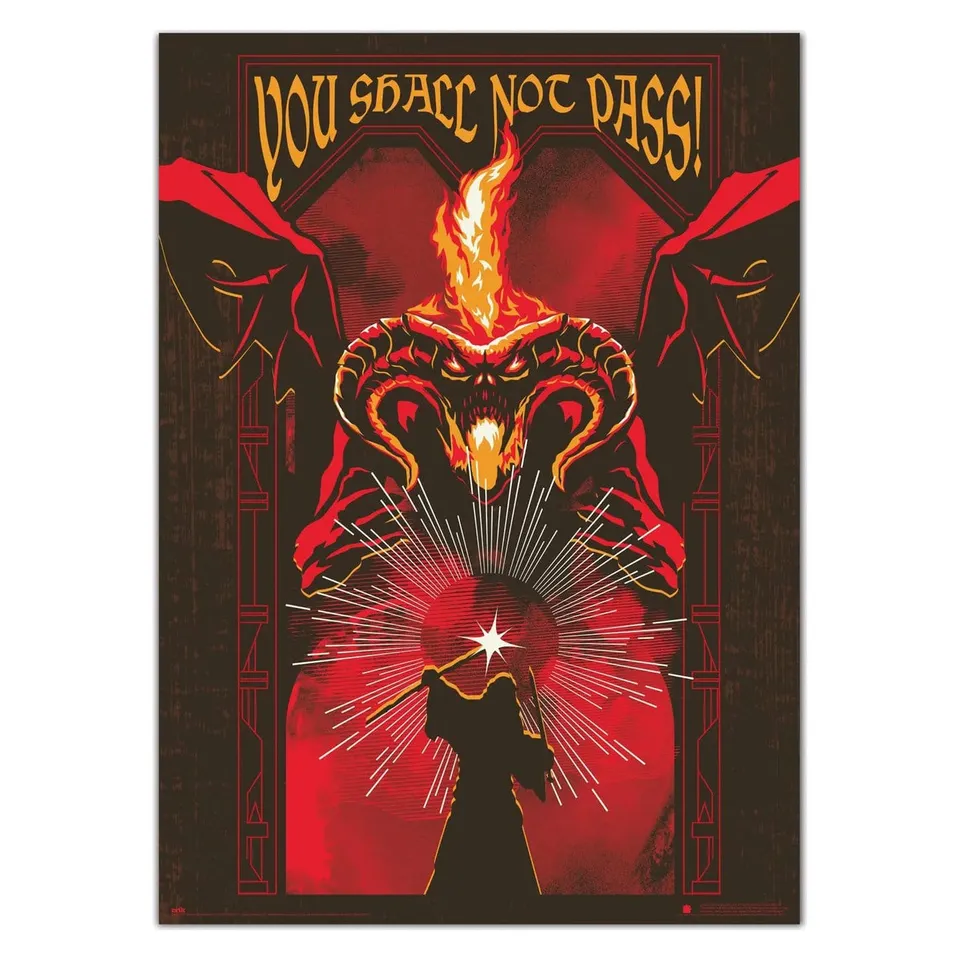 herr-der-ringe-leuchtendes-poster-balrog-50x70-cm image 1