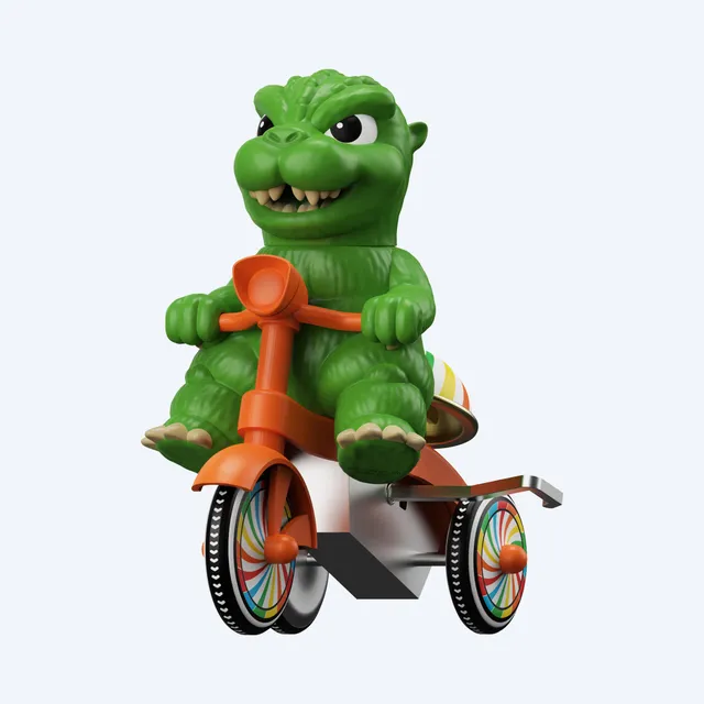 godzilla-super7-super-cycles-figur-gr-n-dreirad-aufziehfunktion image 1