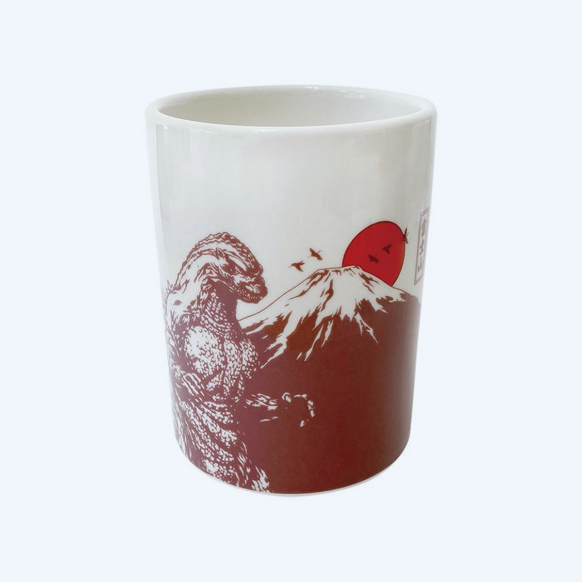 godzilla-mt-fuji-teetasse-keramik-rot-7-cm image 1