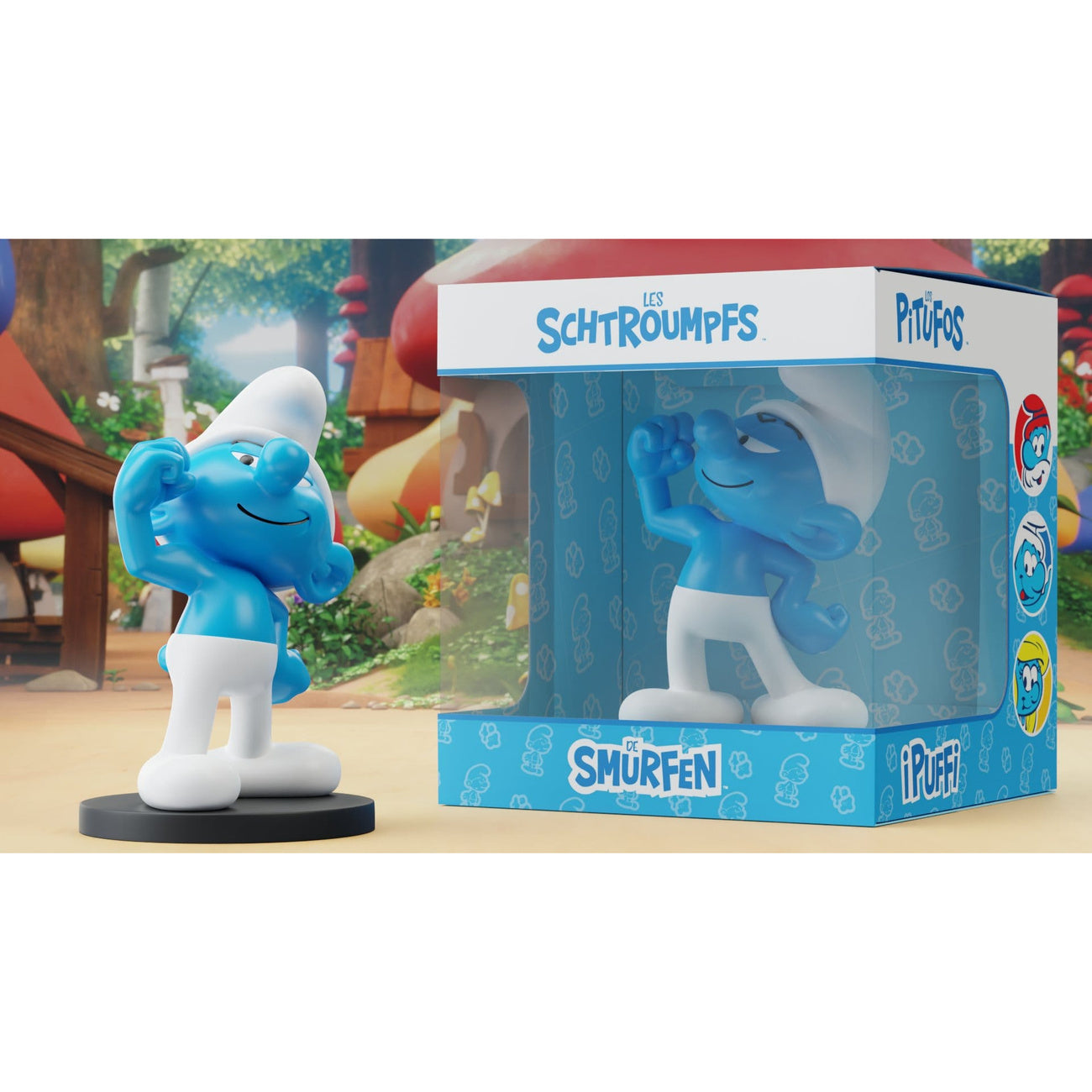 die-schl-mpfe-kraft-schlumpf-statue-11-cm-resin-figur image 2