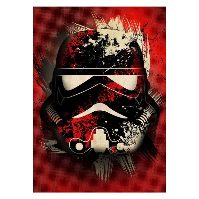 star-wars-stormtrooper-splatter-metallposter-wandbild image 1