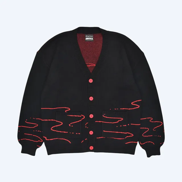 godzilla-kamata-kun-cardigan-strickjacke-shin-viskose image 1