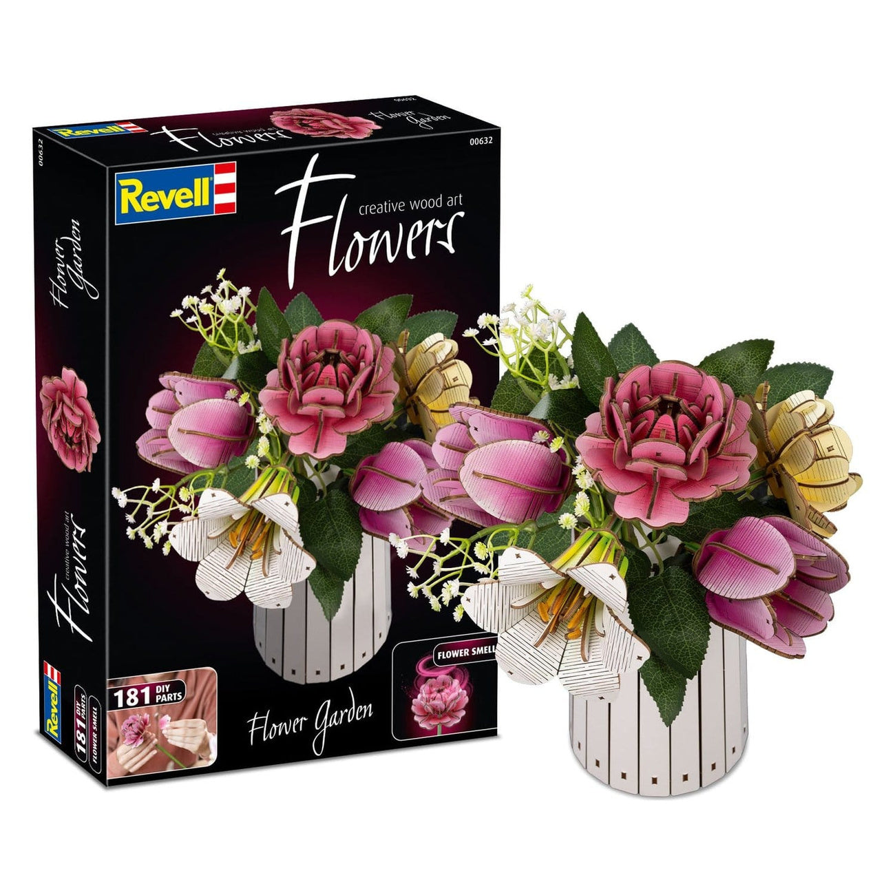 revell-flowers-flower-garden-holzblumen-deko-set-5-bl-ten-22-cm image 1