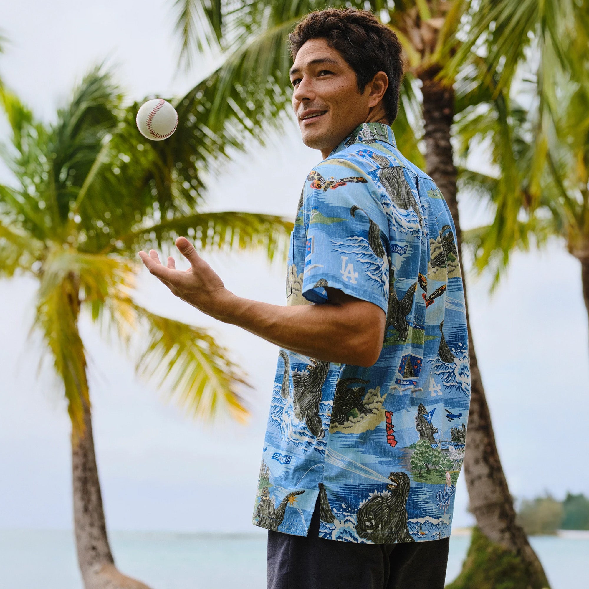 reyn-spooner-los-angeles-dodgers-godzilla-aloha-shirt-herren image 7