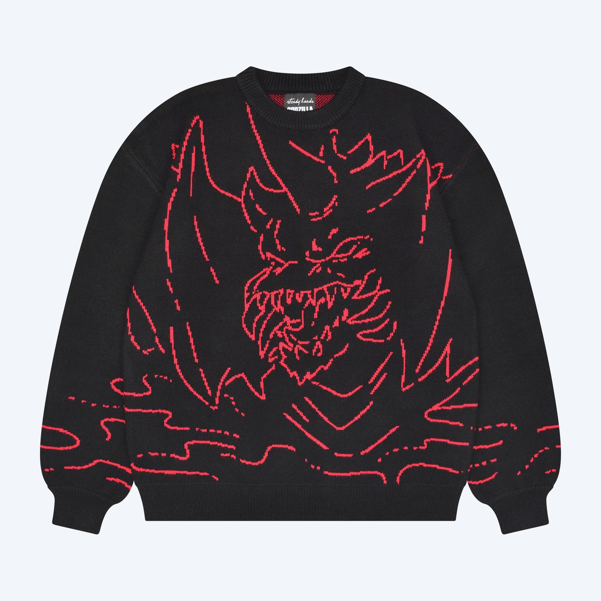 godzilla-destoroyah-sweater-pullover-schwarz-m-l image 1