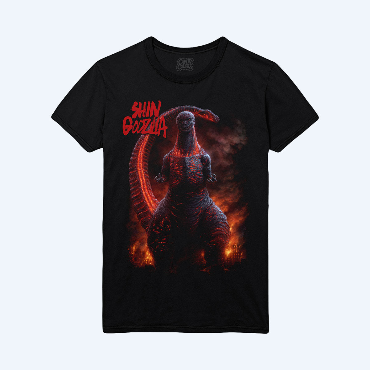 godzilla-shin-nightmare-t-shirt-schwarz-baumwolle image 1