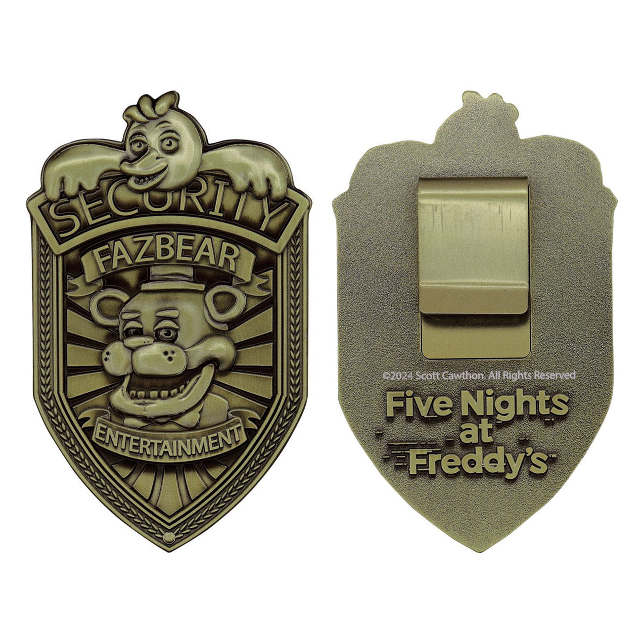 five-nights-at-freddys-security-badge-replik-antik-messing image 5