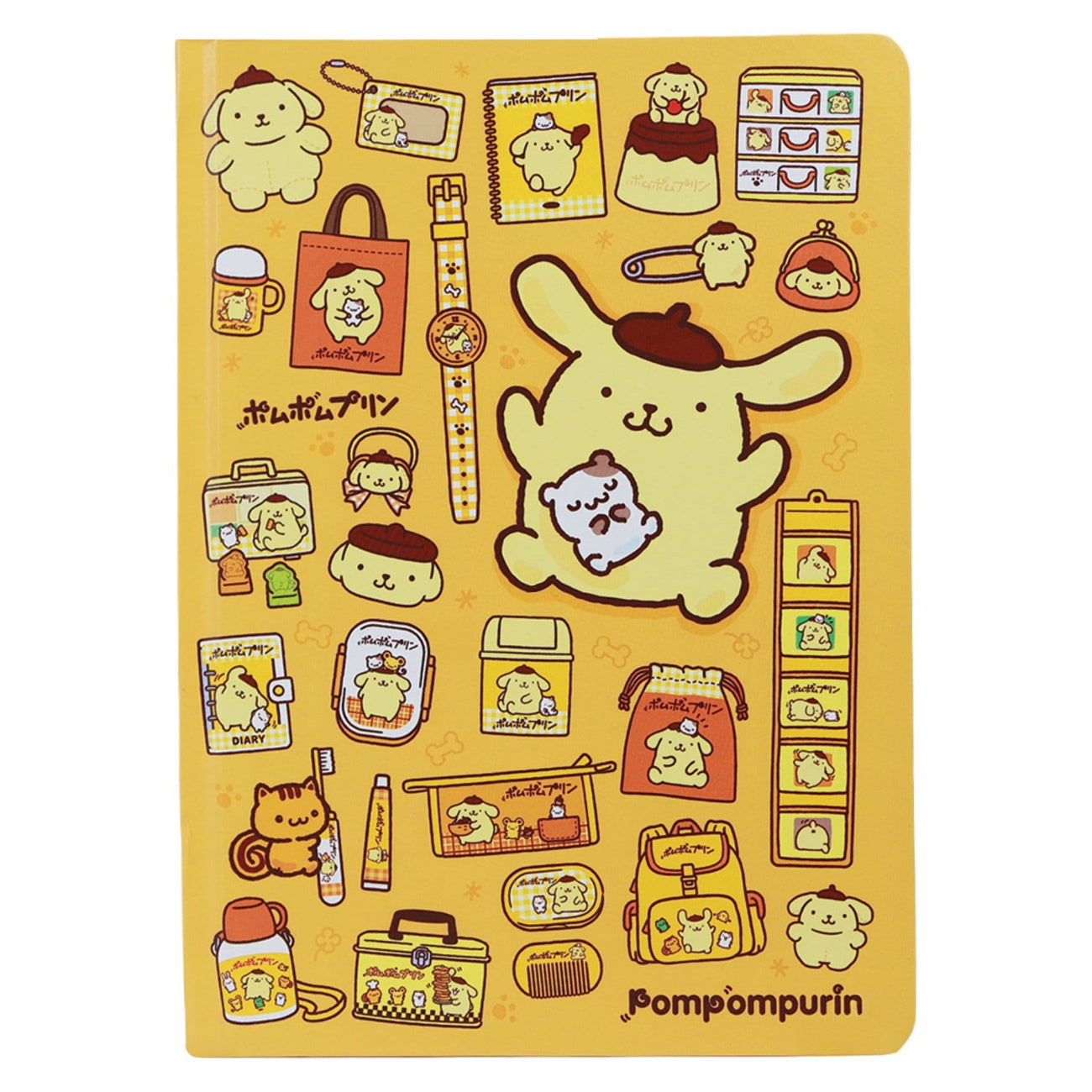 sanrio-pompompurin-a5-notizbuch-liniert-schulheft image 1