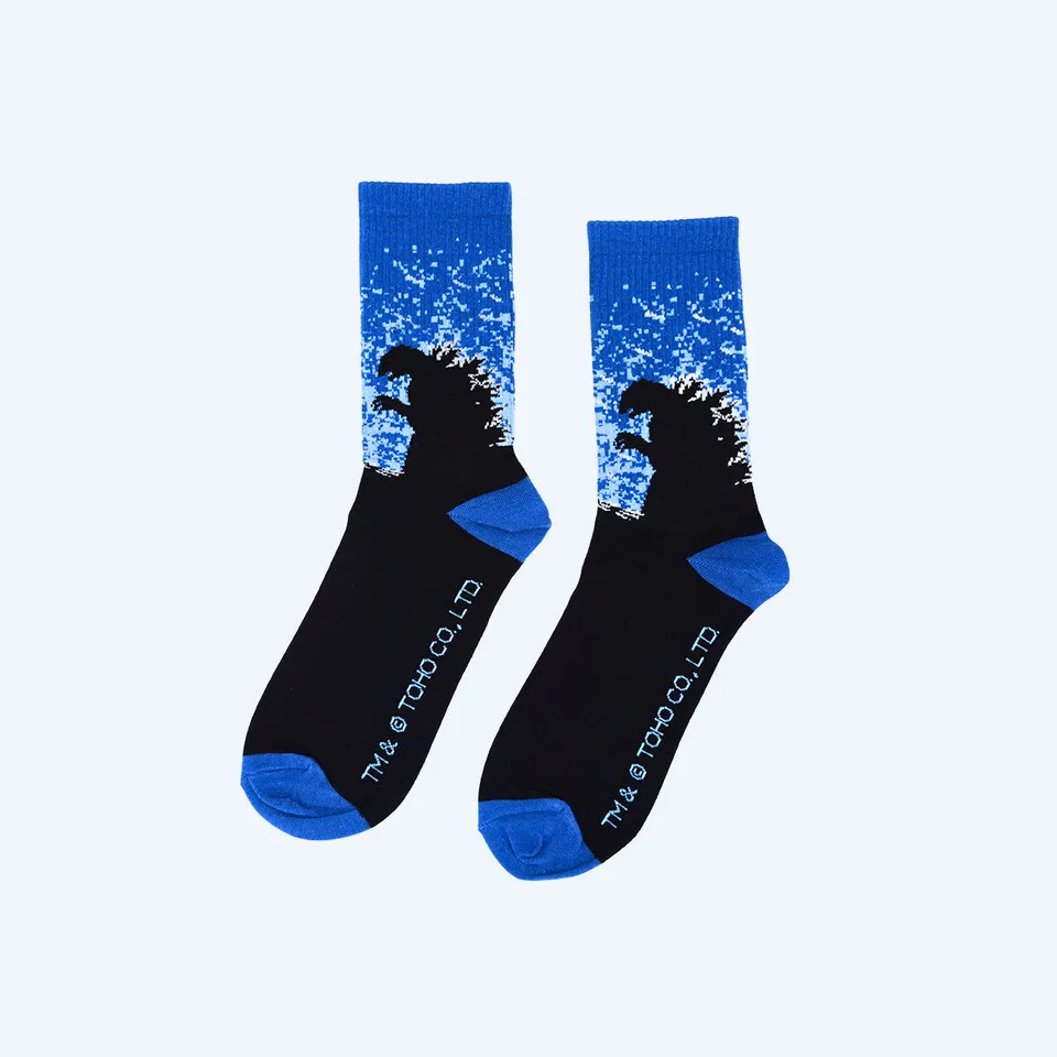 godzilla-apparel-silhouette-socken-schwarz-baumwolle-one-size image 1