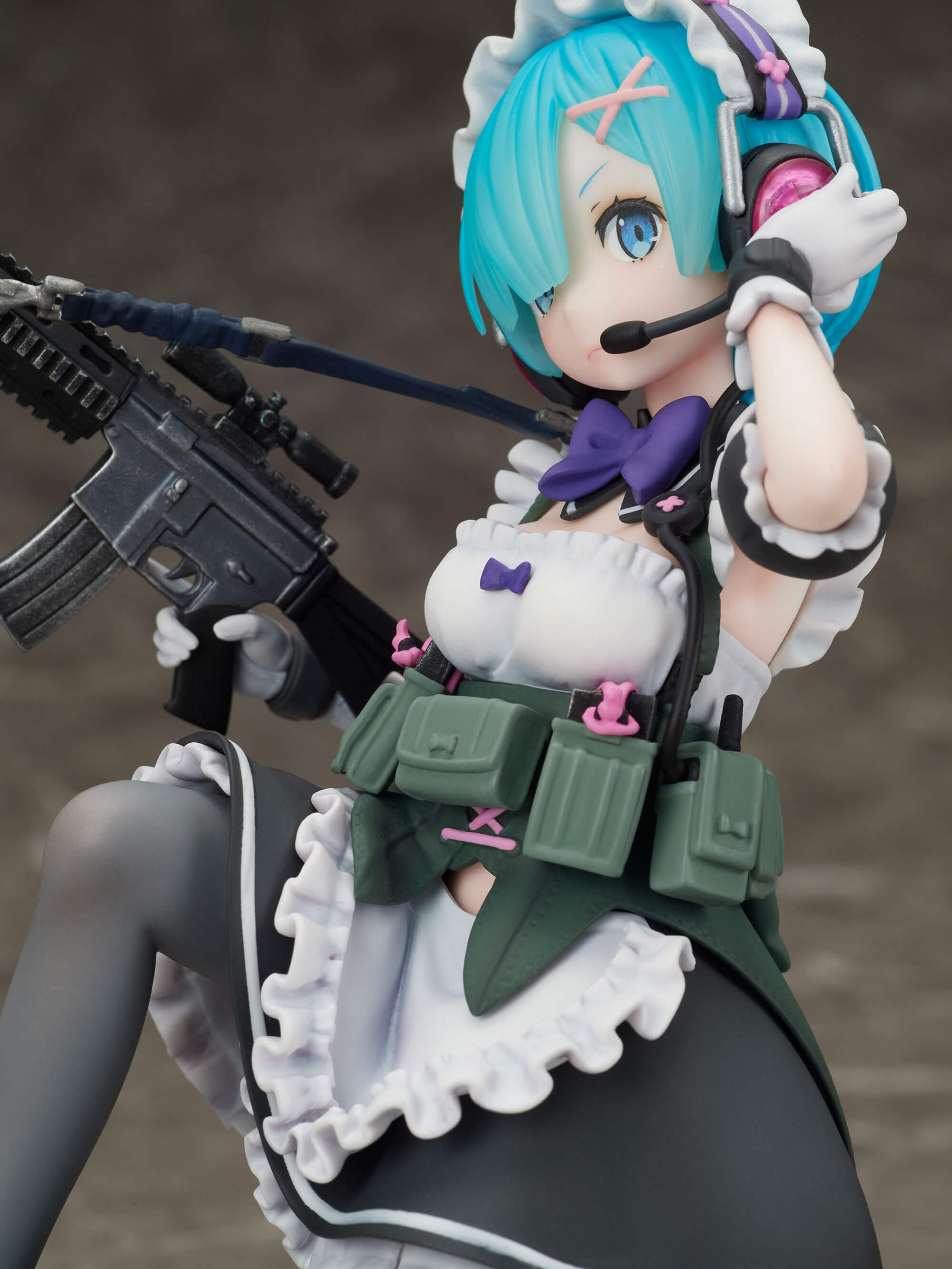 furyu-f-nex-rem-military-1-7-figur-maid-re-zero image 6