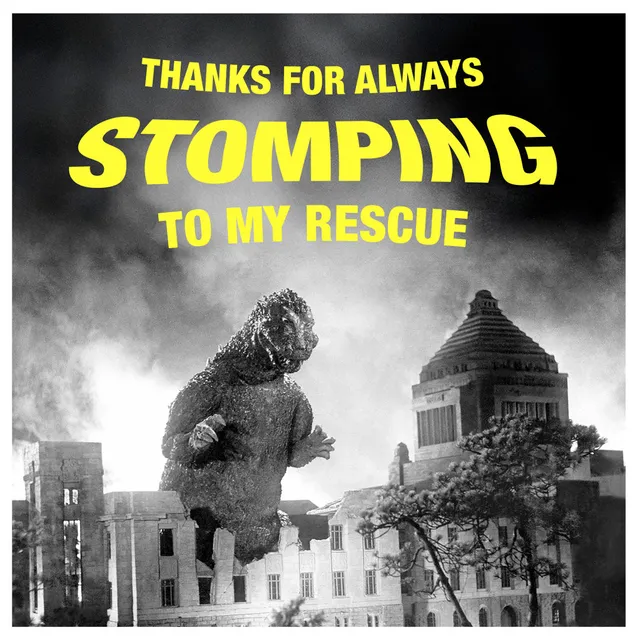 godzilla-stomping-to-my-rescue-geschenkkarte-e-gift-card image 1