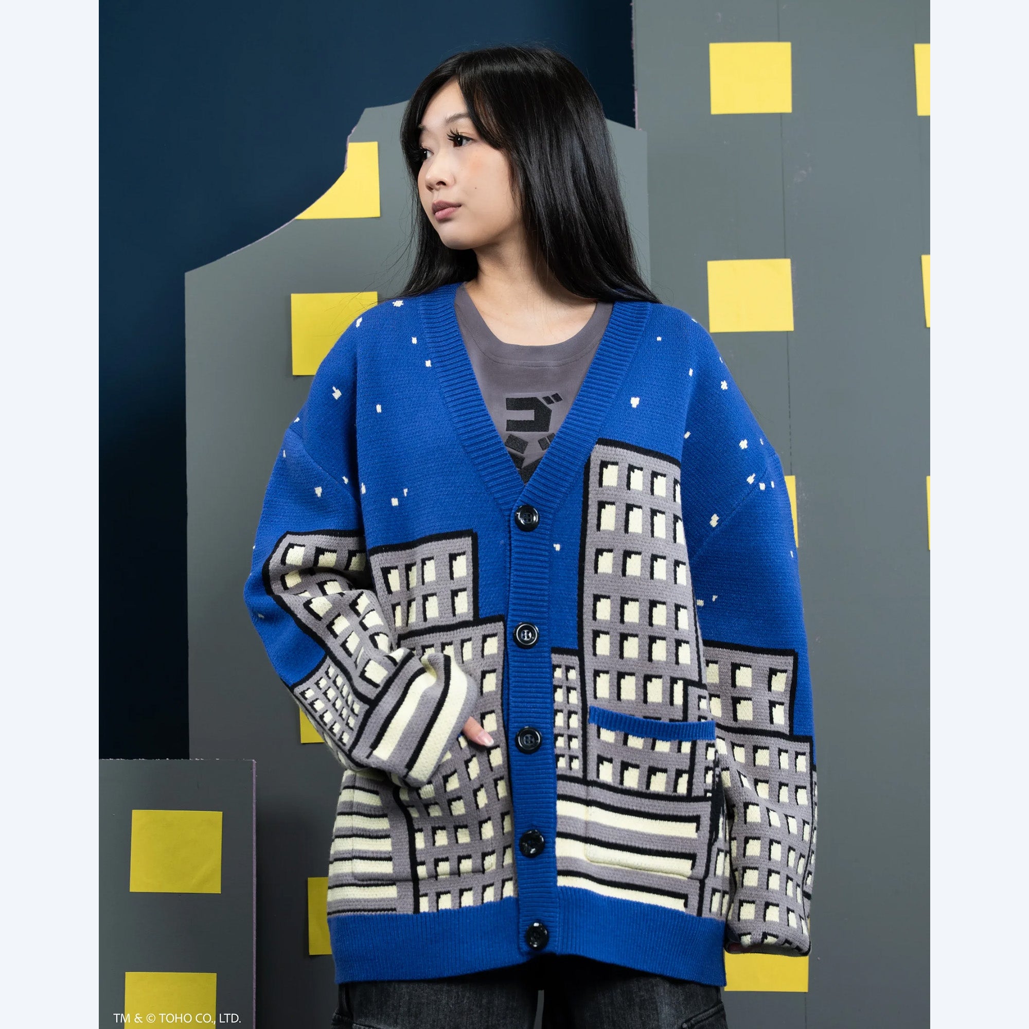 godzilla-cityscape-cardigan-strickjacke-gr-e-m-l image 7
