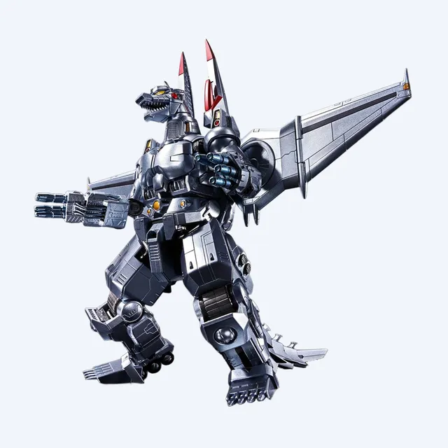godzilla-mechagodzilla-ohrai-poster-chogokin-figur-bluish-silber image 1