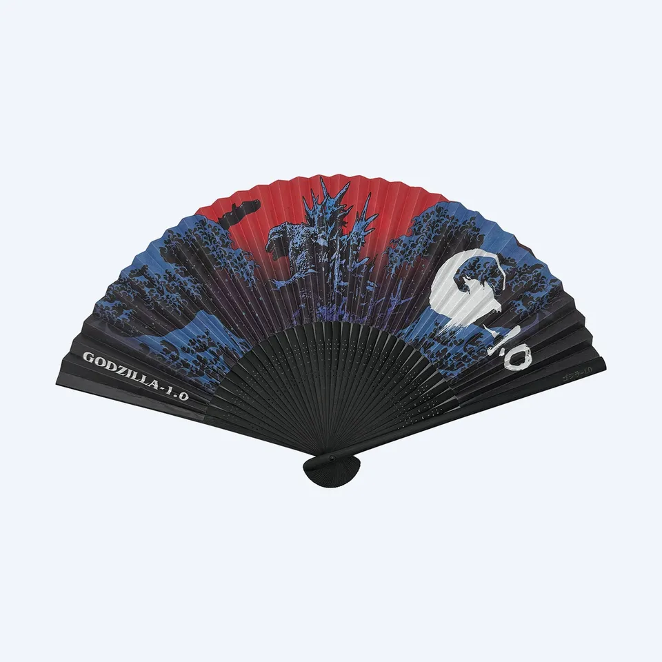 godzilla-1-0-folding-fan-f-cher-bambus-21-cm-beidseitig image 1