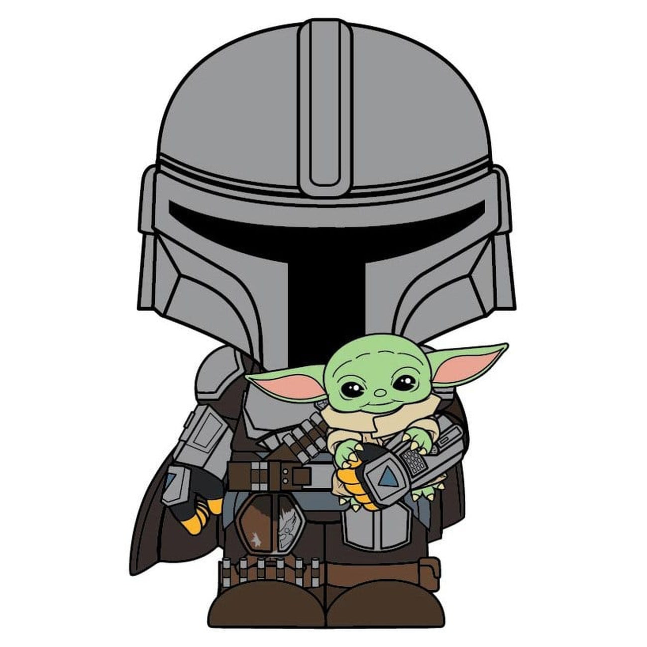 star-wars-the-mandalorian-und-grogu-3d-pvc-magnet image 3