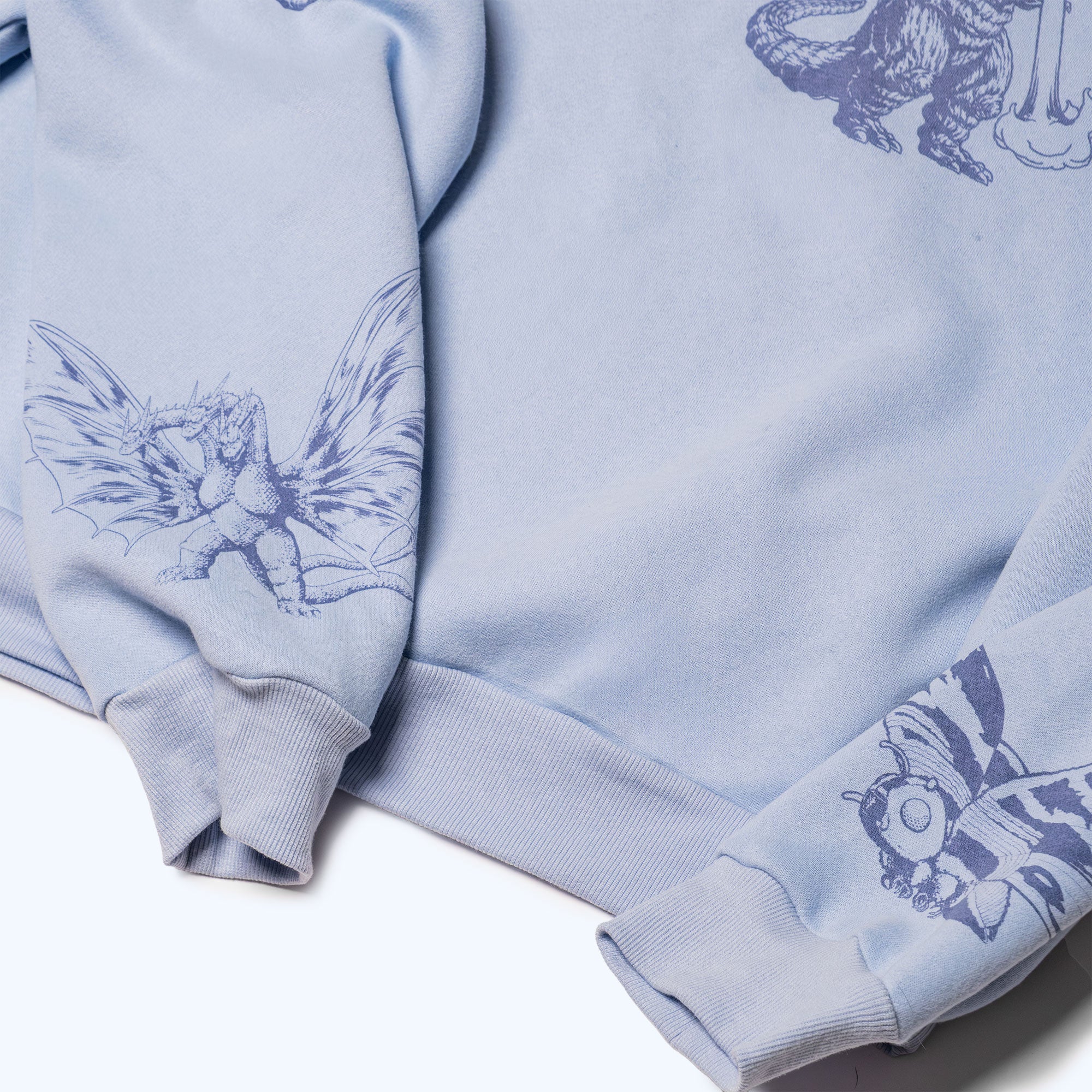 godzilla-apparel-kaiju-print-sweatsuit-set-blau-jogginganzug image 5