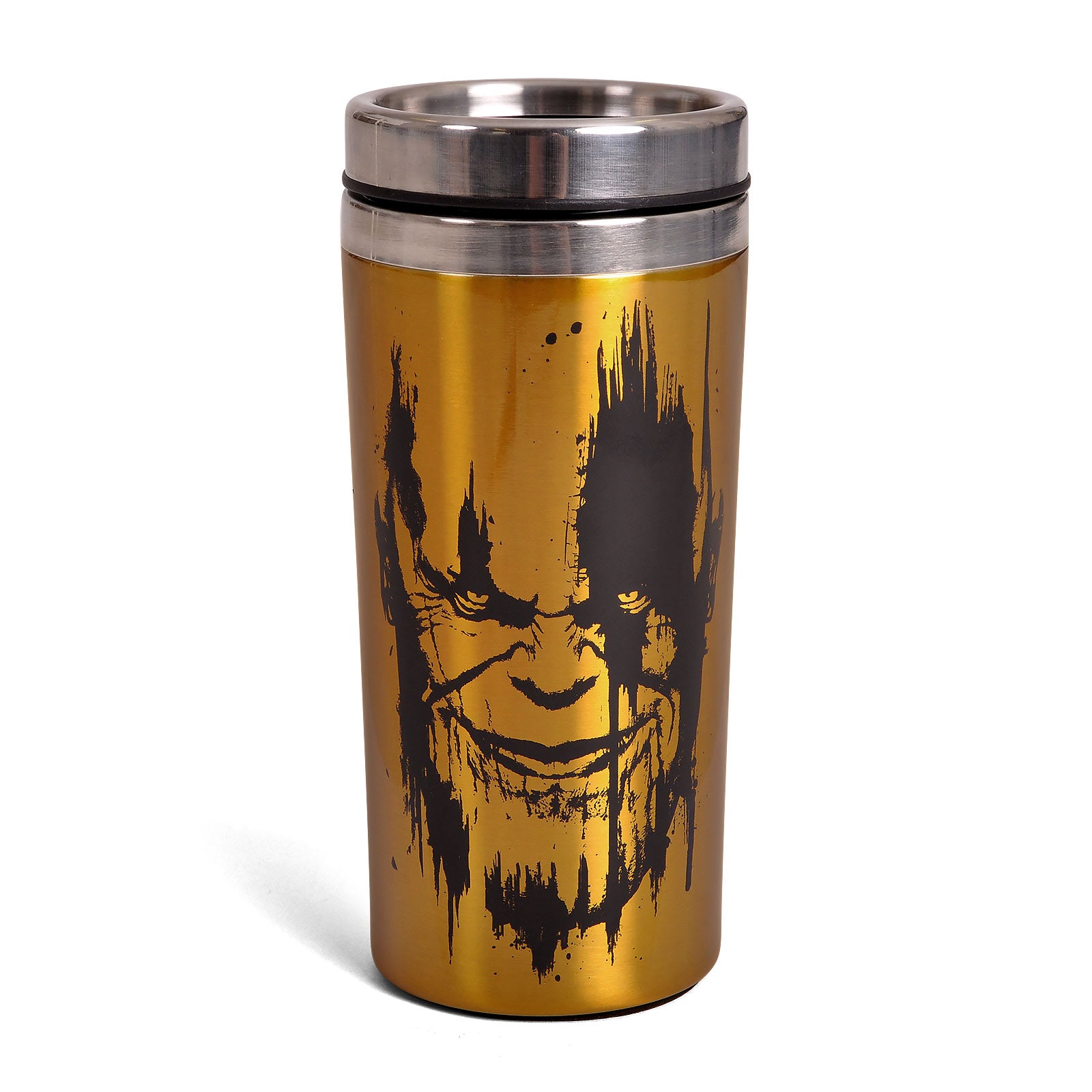 elbenwald-avengers-thanos-infinity-gauntlet-to-go-becher-450ml-gold image 2