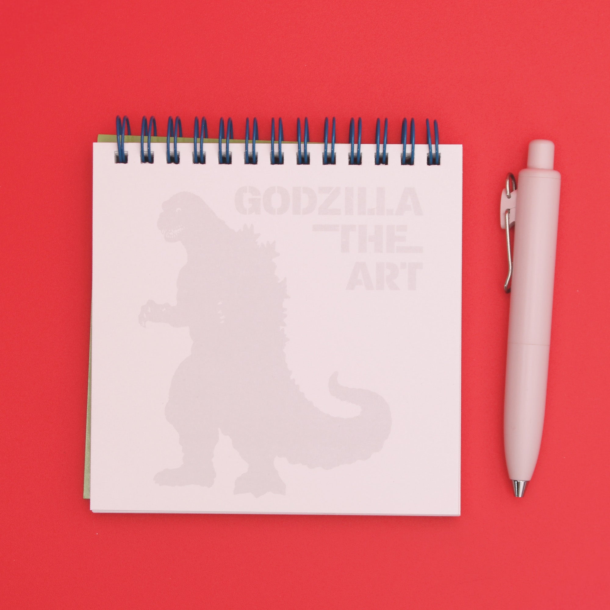 godzilla-the-art-notizbuch-ringbindung-gr-n-w-ring image 2