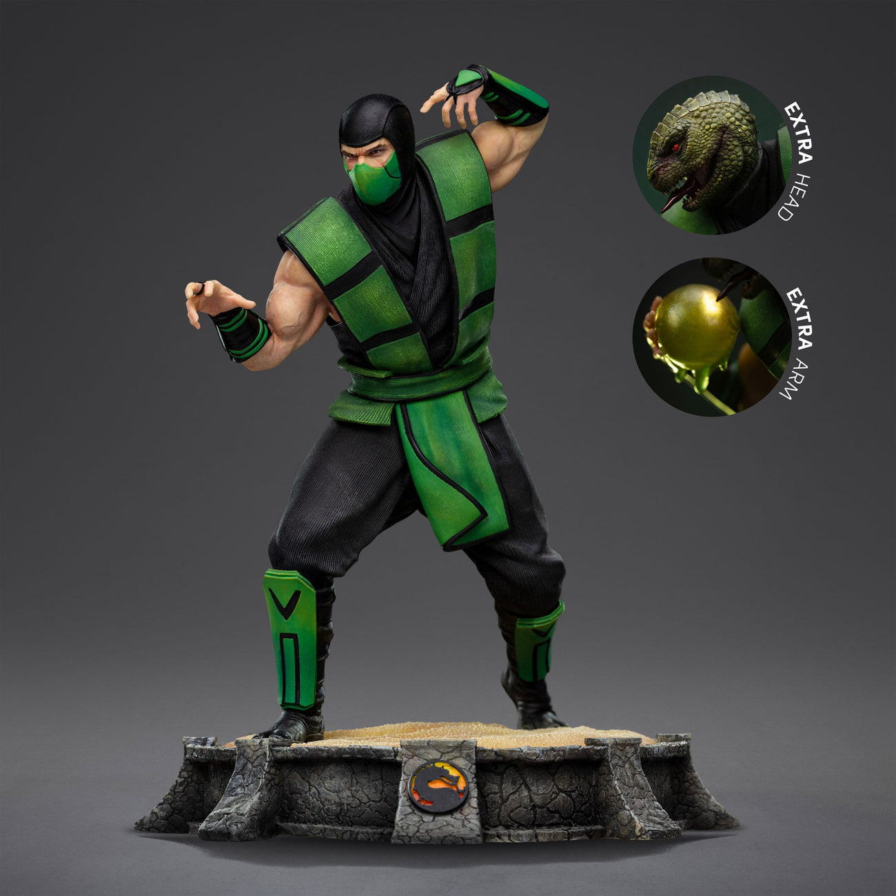 elbenwald-mortal-kombat-reptile-art-scale-statue-1-10-20cm image 3