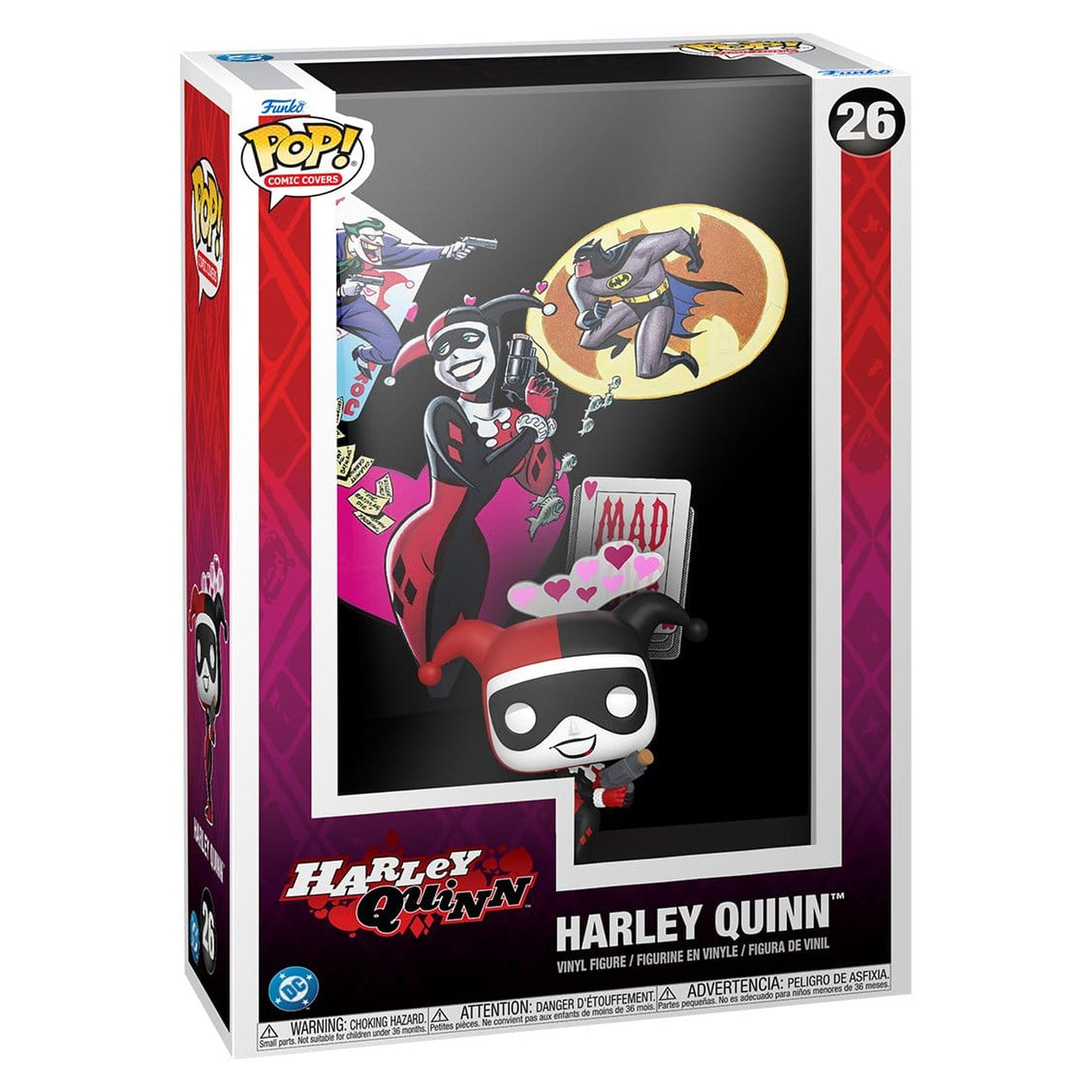 elbenwald-pop-comic-covers-harley-quinn-vinyl-figur-9-cm image 2
