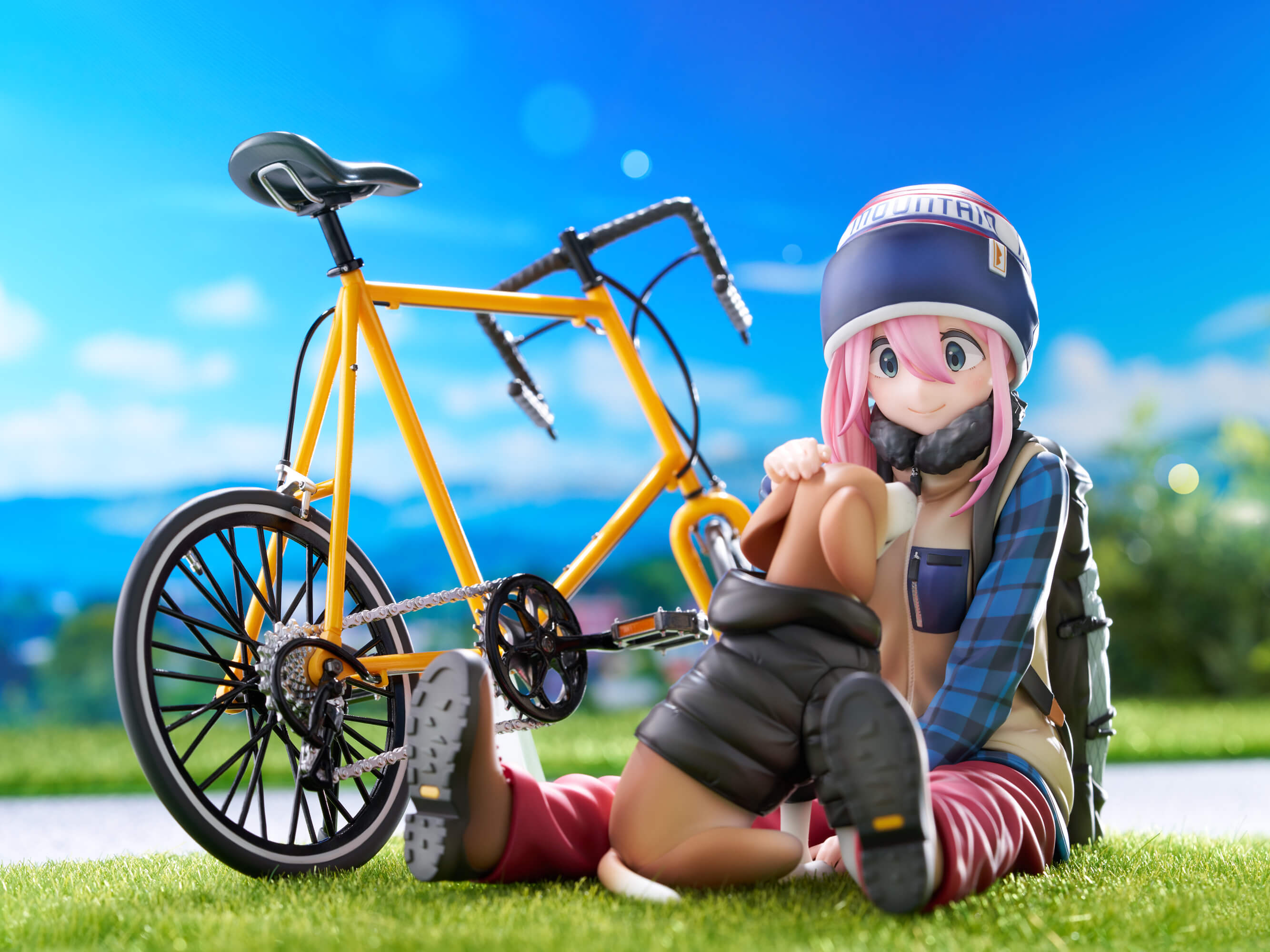 furyu-f-nex-nadeshiko-1-7-figur-rennrad-mit-hund image 3
