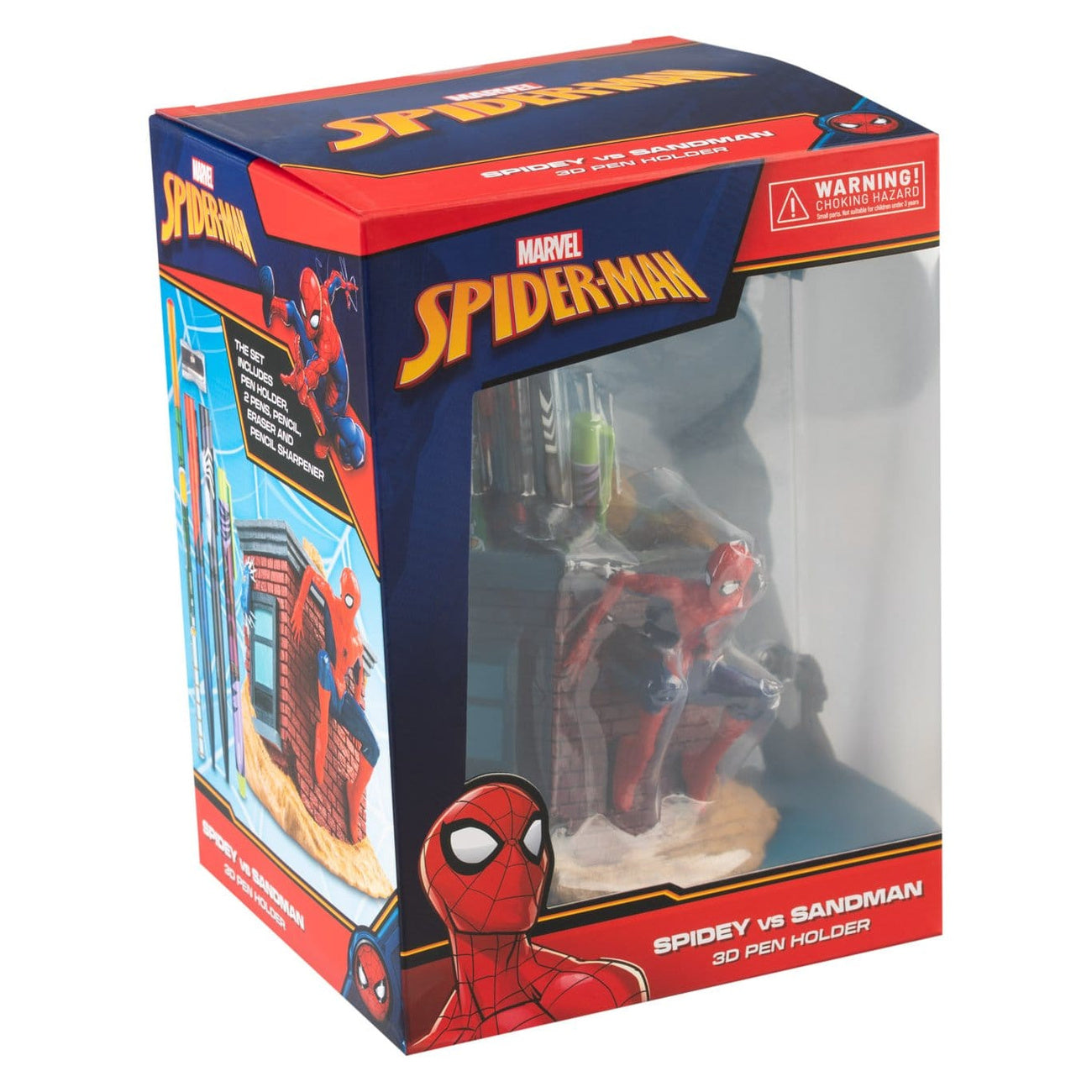 marvel-spider-man-stiftehalter-harz-mit-schreibwaren-set image 4