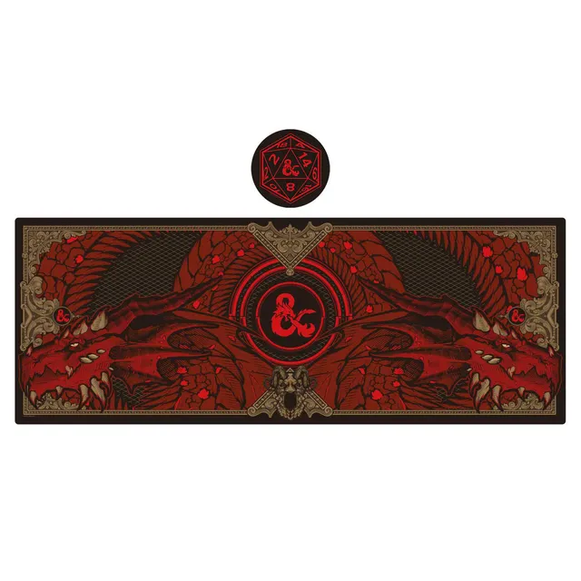 dungeons-dragons-schreibtischunterlage-mit-untersetzer-set image 1