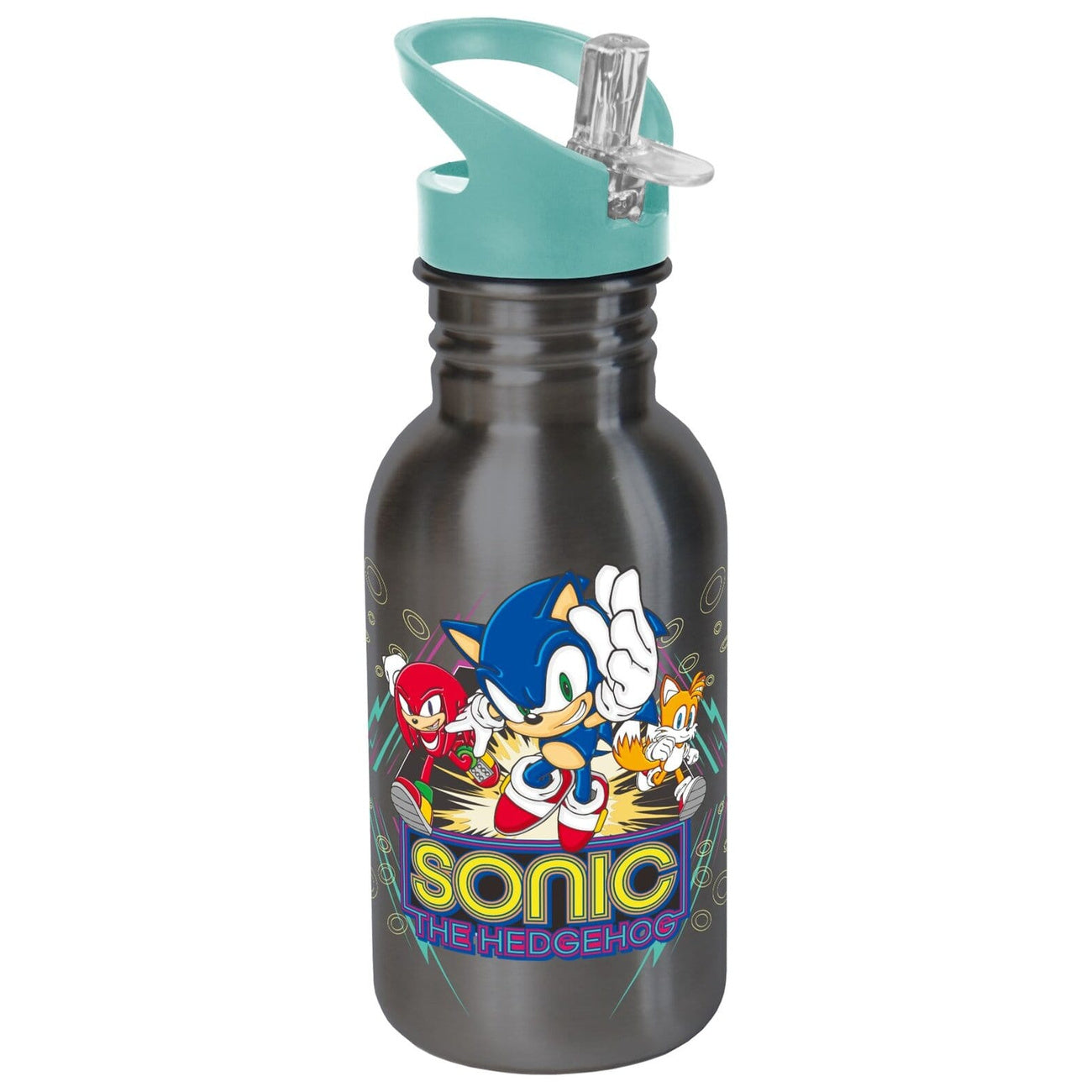 sonic-retro-sport-trinkflasche-500ml-edelstahl image 1