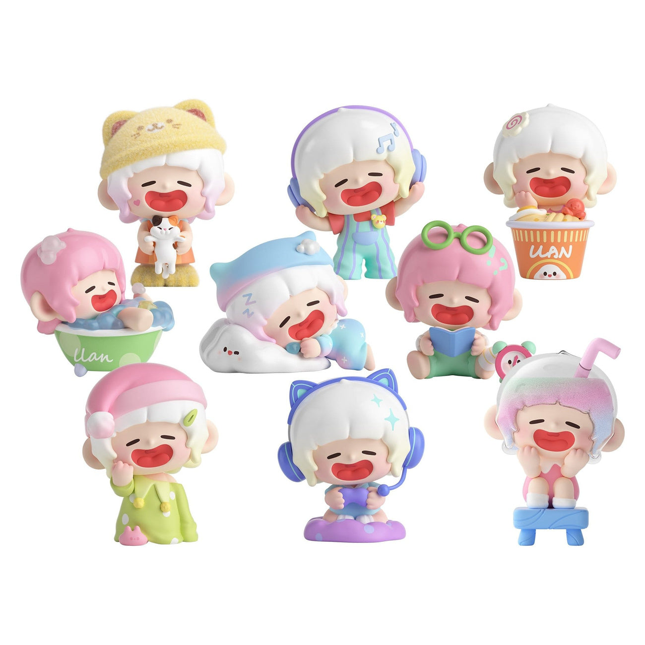 lazy-home-diary-sammelfiguren-blind-box-8er-set image 1