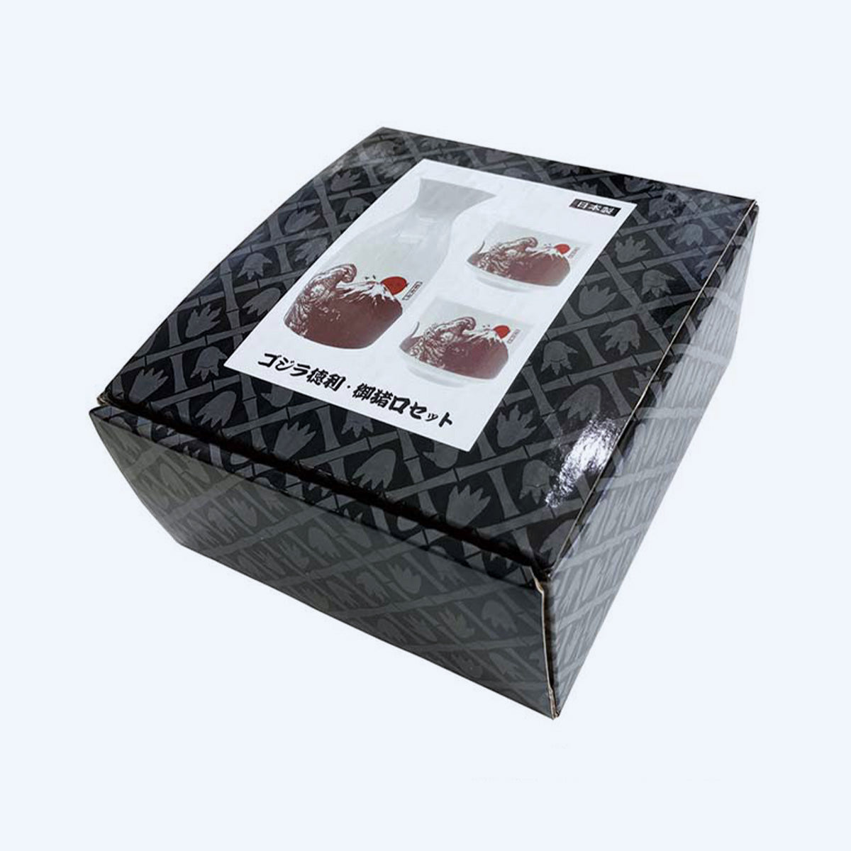 godzilla-sake-set-rot-flasche-mit-2-bechern-keramik image 2