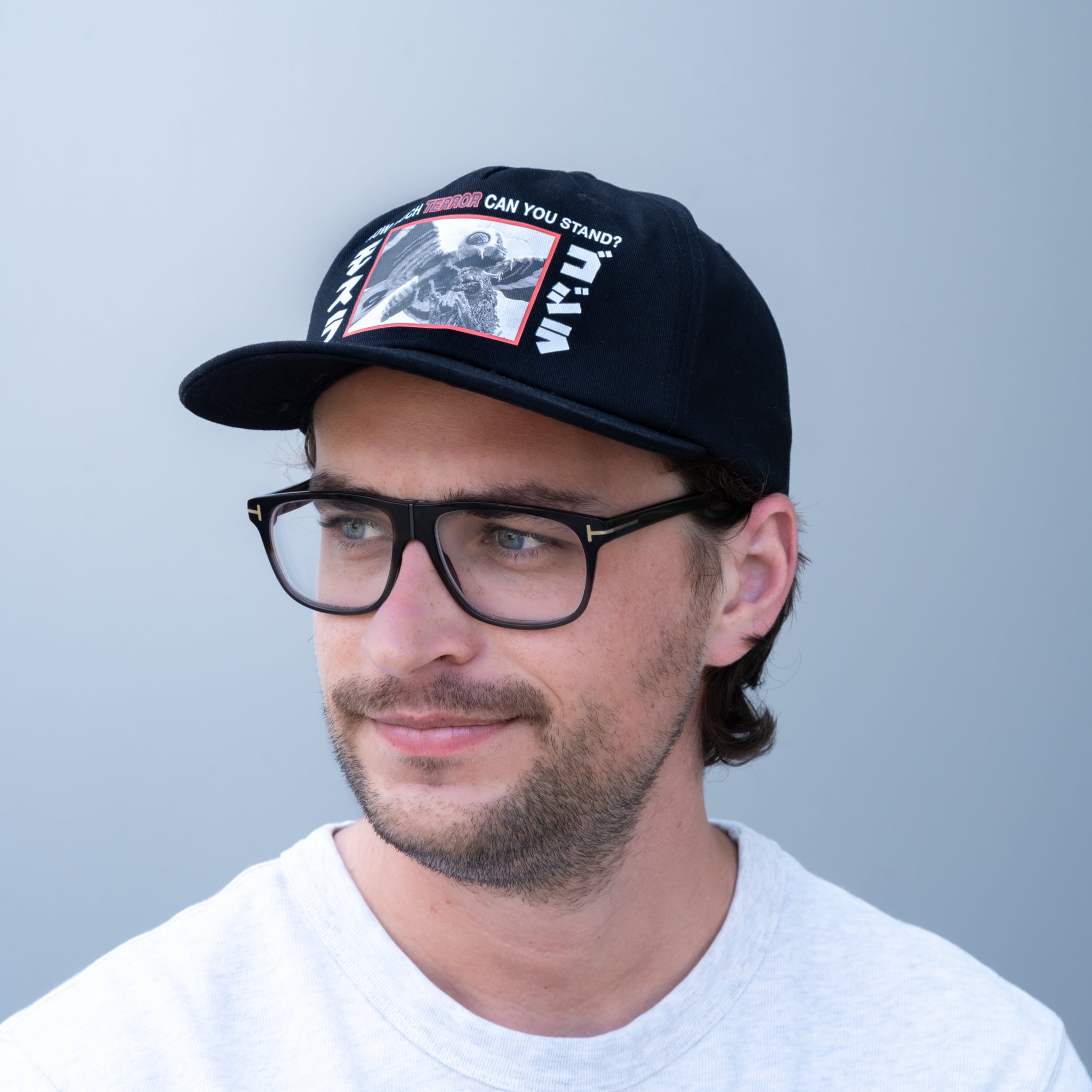 godzilla-mothra-terror-black-5-panel-cap-snapback-schwarz image 2