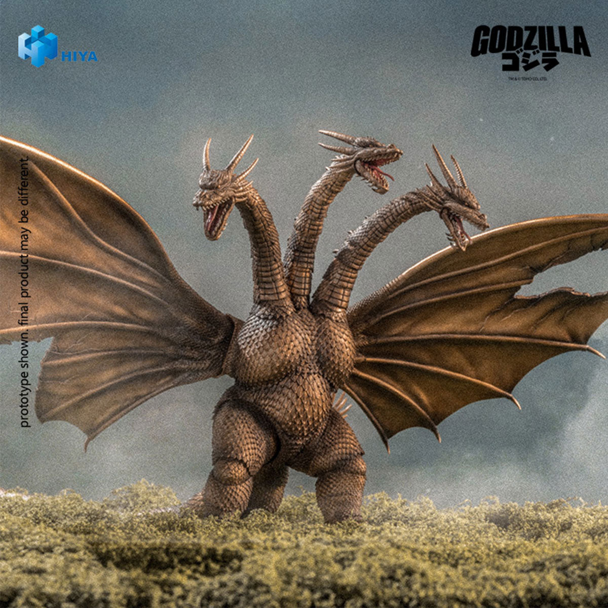 godzilla-king-ghidorah-1991-battle-damaged-figur-33-cm image 4