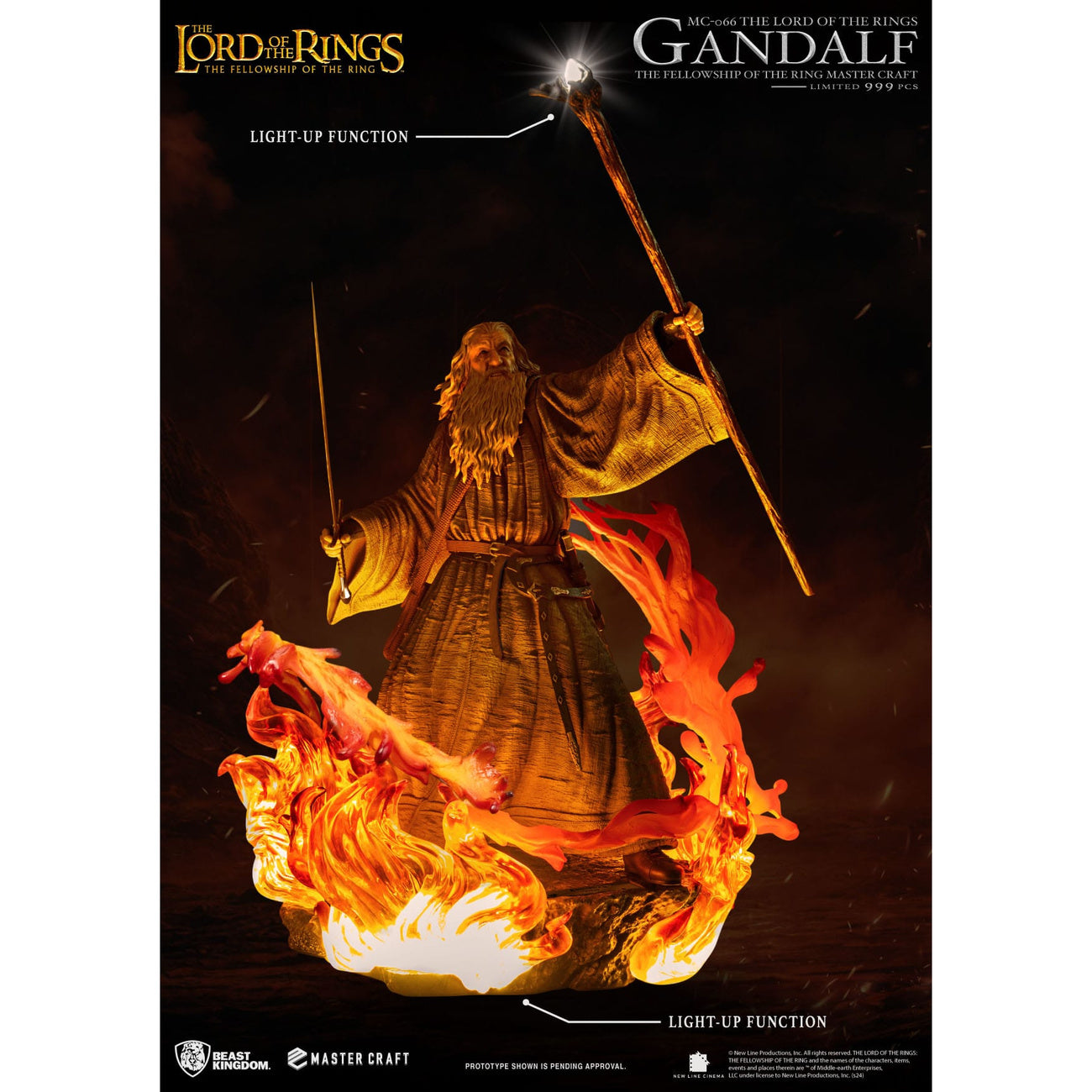 herr-der-ringe-master-craft-statue-gandalf-58-cm image 8