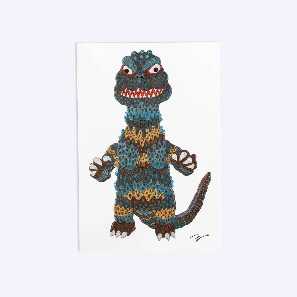 godzilla-the-art-kotaro-abe-postkarte-papier-10x14cm image 1