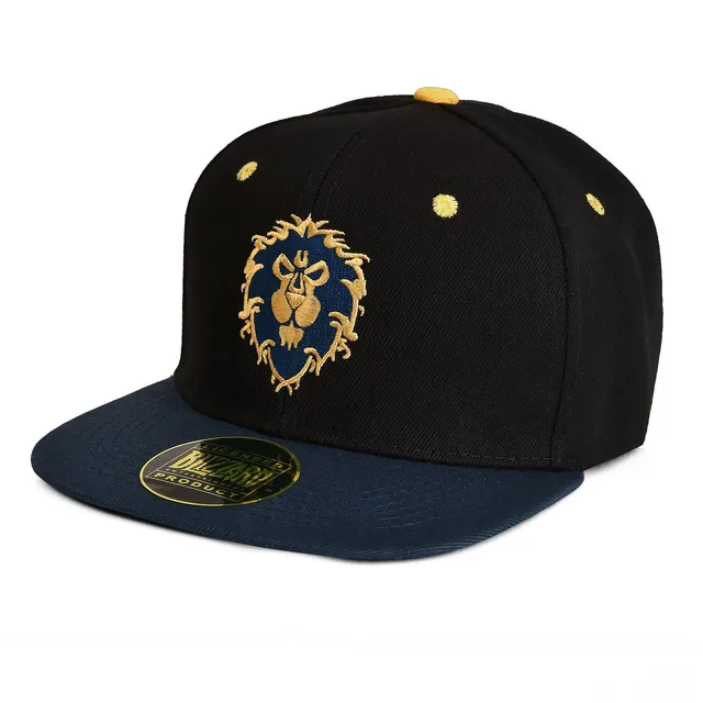 world-of-warcraft-alliance-logo-basecap-schwarz-verstellbar image 1