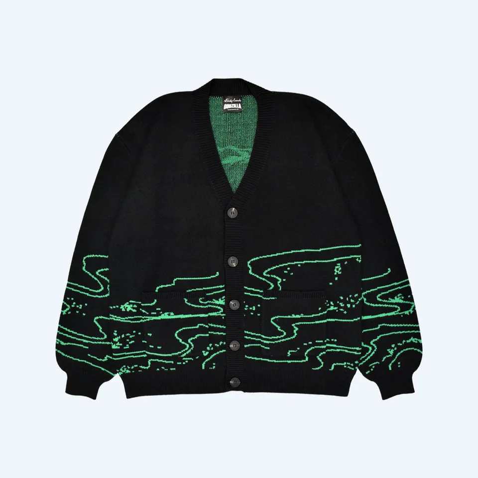 godzilla-king-of-the-monsters-cardigan-strickjacke-m-l image 1