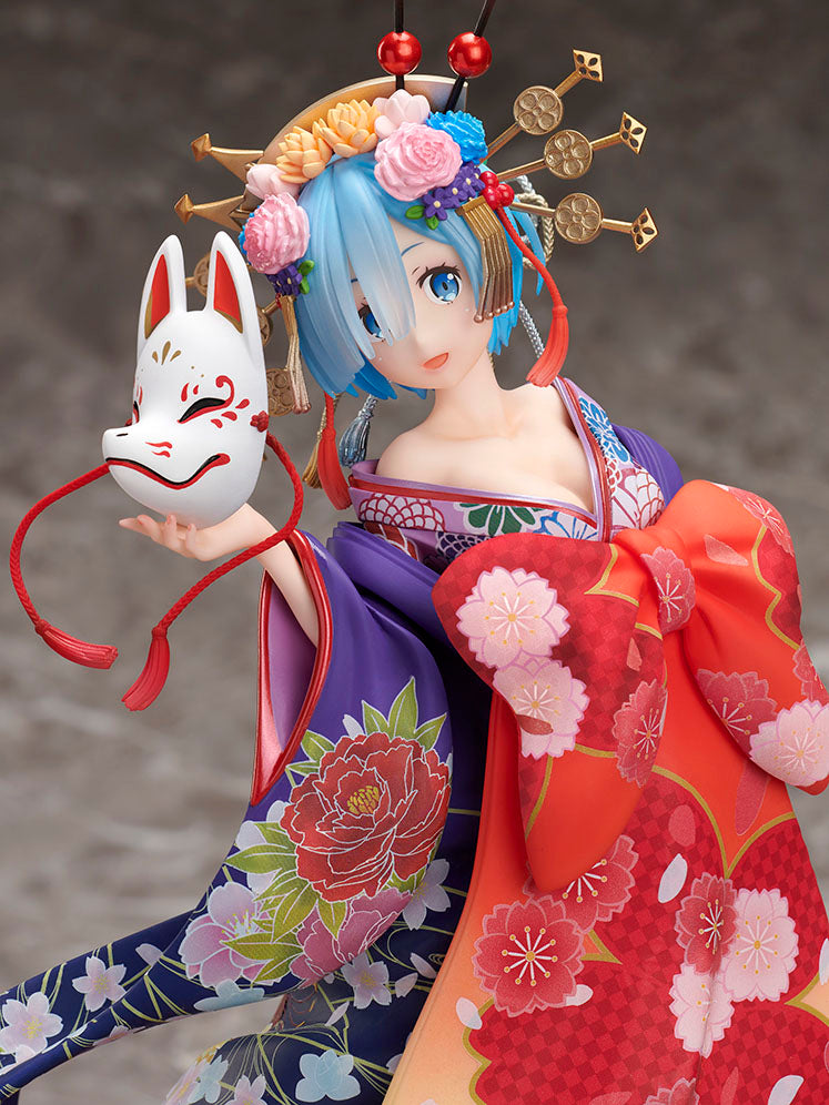 furyu-f-nex-rem-figur-oiran-dochu-1-7-kimono image 2