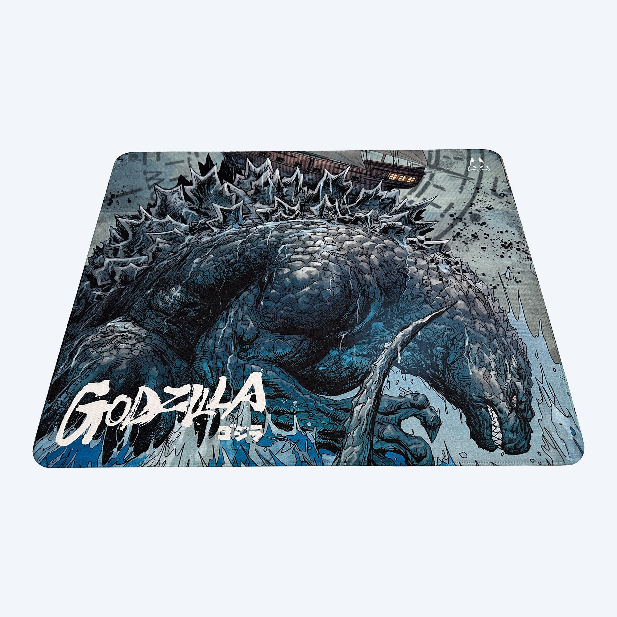 godzilla-shipwreck-cloth-desk-mat-schreibtischunterlage-blau-500x400 image 2