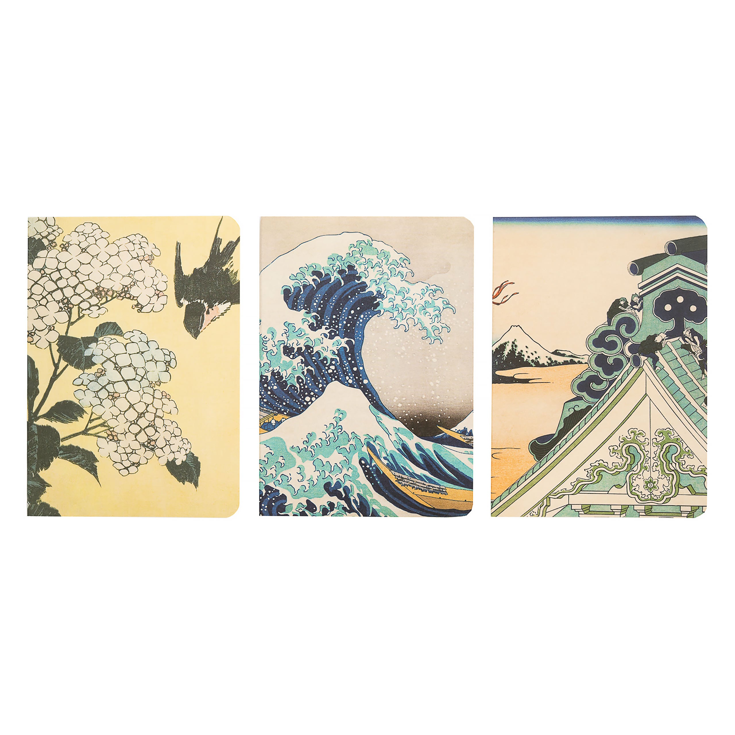 elbenwald-hokusai-gro-e-welle-notizb-cher-3er-set-a6 image 2