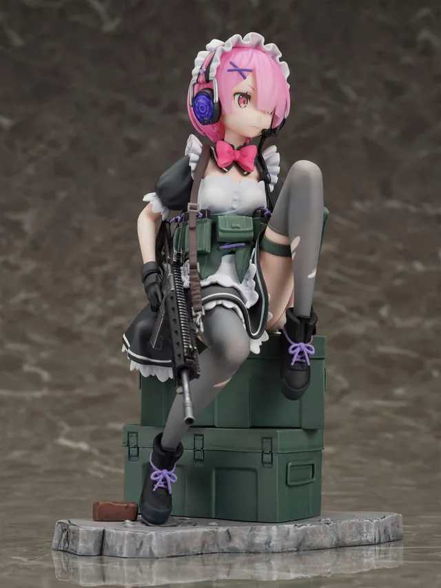 furyu-f-nex-ram-military-1-7-figur-re-zero-maid image 1