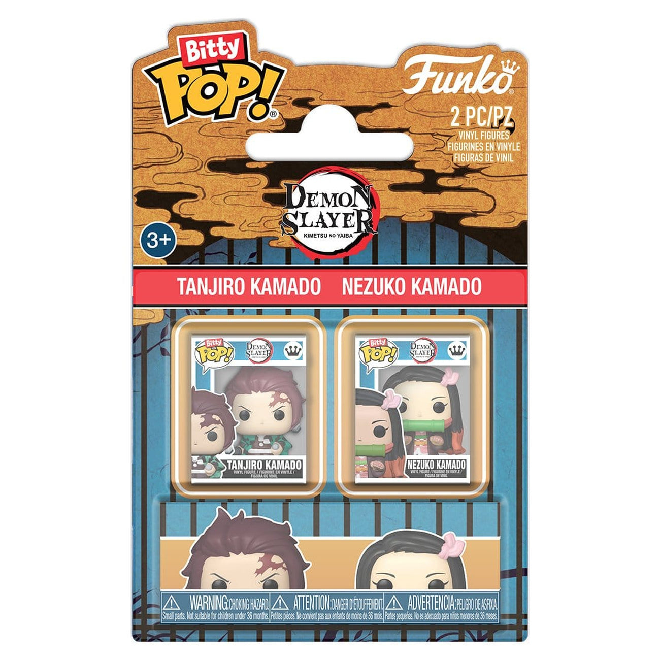 funko-demon-slayer-bitty-pop-vinyl-figur-2er-pack-tanjiro-nezuko image 1