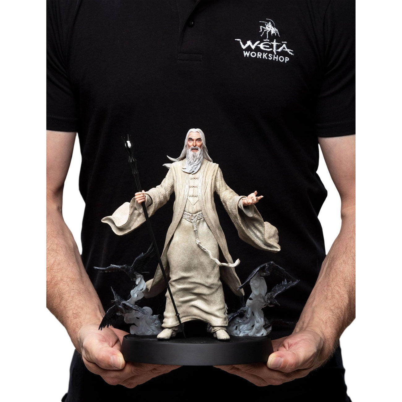 der-herr-der-ringe-saruman-der-wei-e-statue-weta-figur image 3