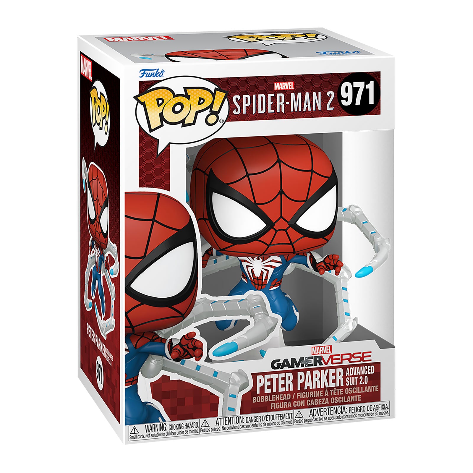 funko-pop-spider-man-2-peter-parker-advanced-suit-2-0-figur image 1