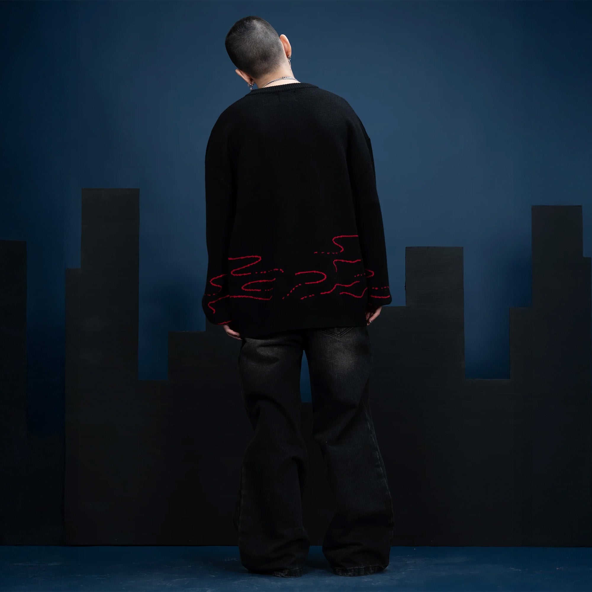 godzilla-destoroyah-sweater-pullover-schwarz-m-l image 4