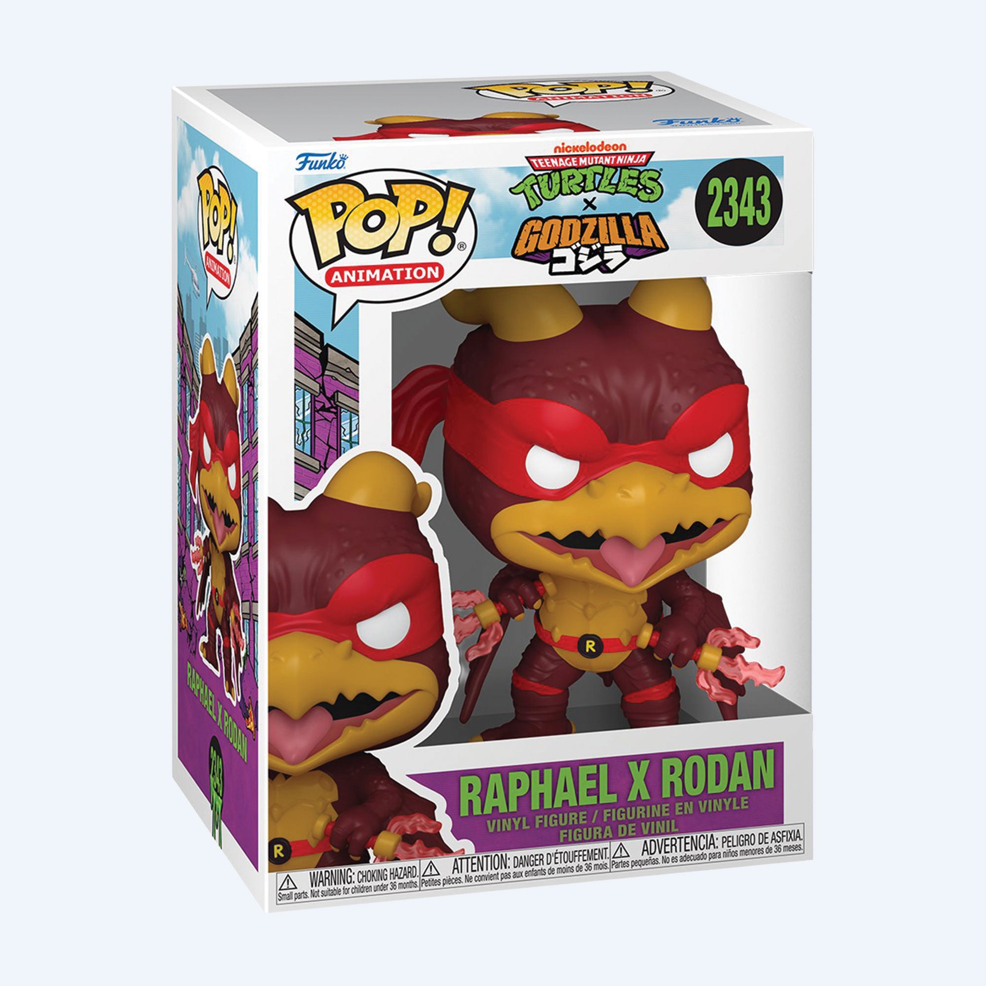 godzilla-x-tmnt-funko-pop-raphael-x-rodan-vinyl image 2
