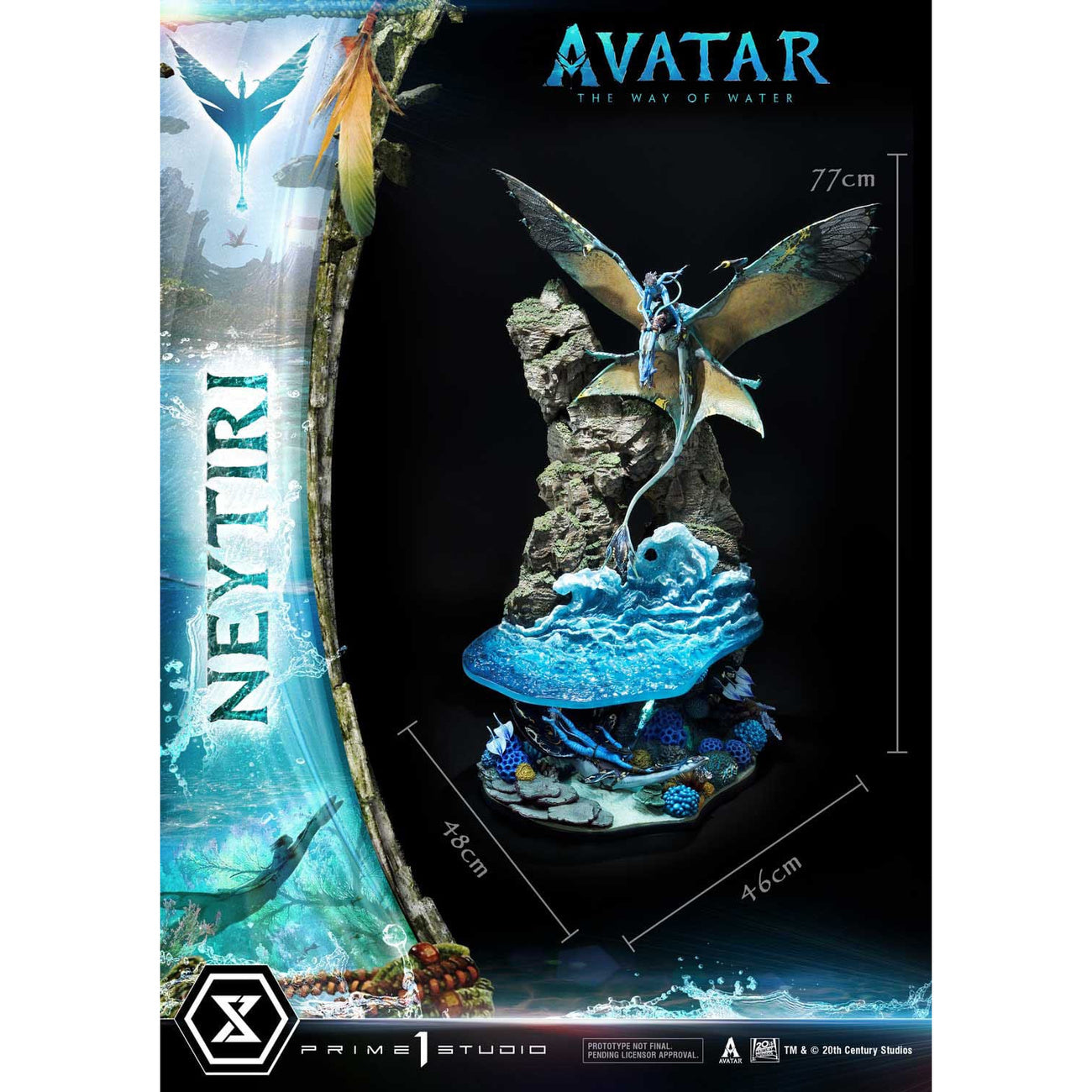 avatar-way-of-water-neytiri-statue-77-cm-led-figur image 4