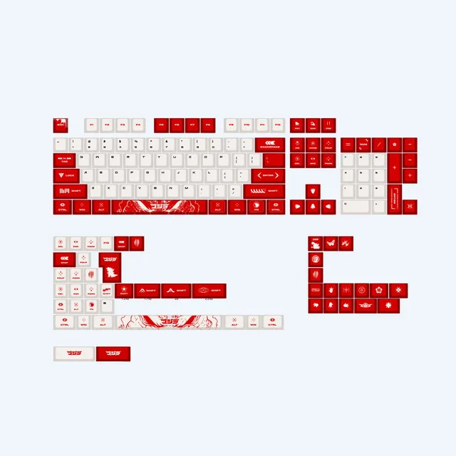 godzilla-s-gaze-keycap-set-157-tastenkappen-pbt-cherry image 1