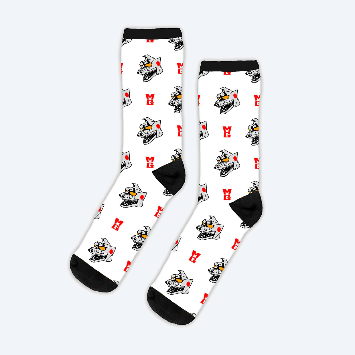 mechagodzilla-socken-wei-schwarz-baumwollmix-one-size image 1