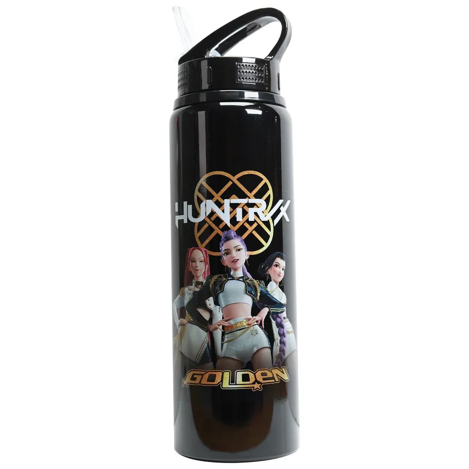 elbenwald-kpop-demon-hunters-flip-top-trinkflasche-golden-700-ml image 1