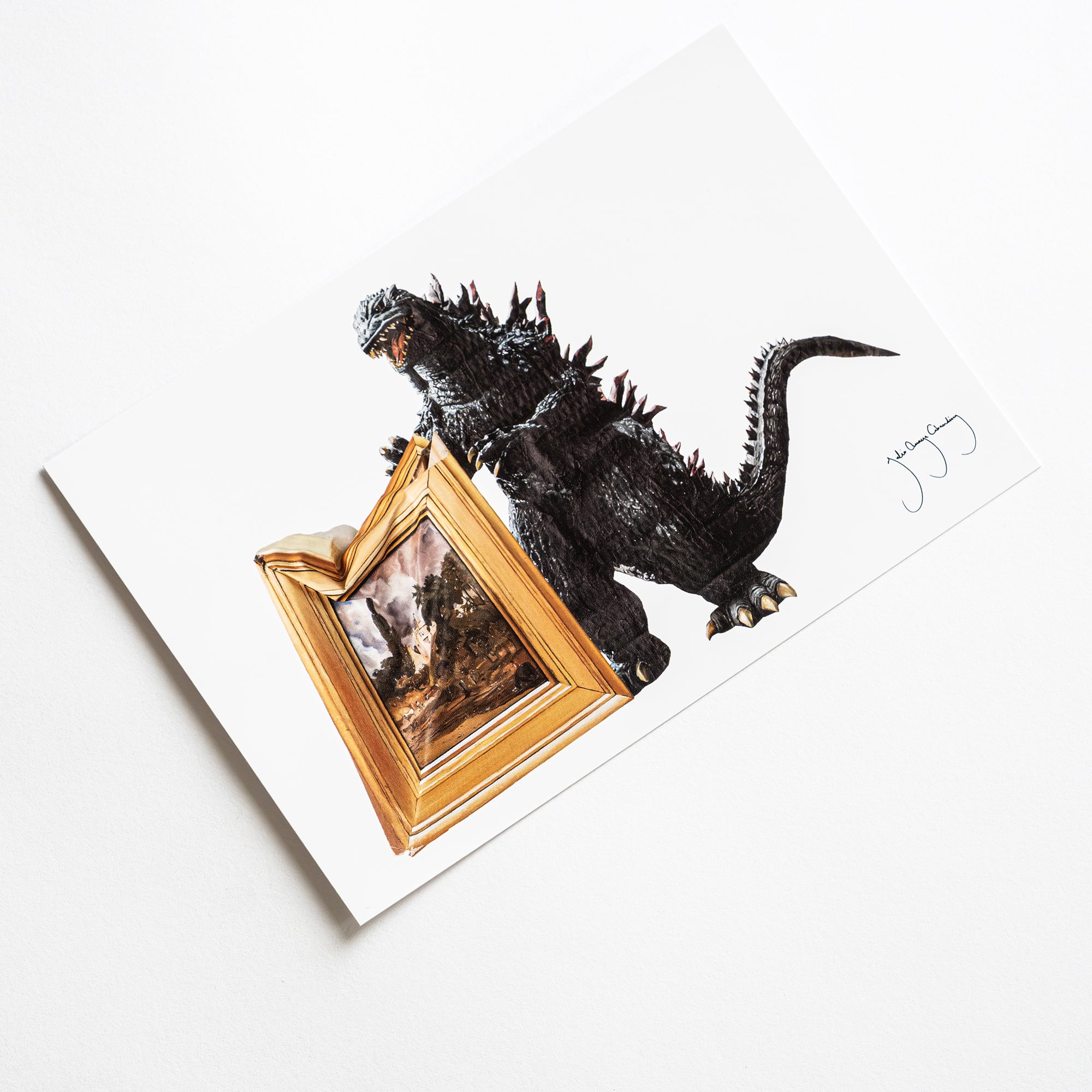 godzilla-home-games-the-art-julio-anaya-postkarte-papier image 2